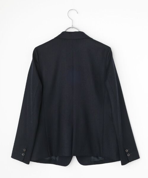 Mademoiselle NON NON / マドモアゼルノンノン テーラードジャケット | サキソニーストレッチムジ＆グレンチェックジャケット | 詳細3