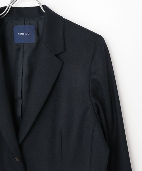 Mademoiselle NON NON / マドモアゼルノンノン テーラードジャケット | サキソニーストレッチムジ＆グレンチェックジャケット | 詳細4