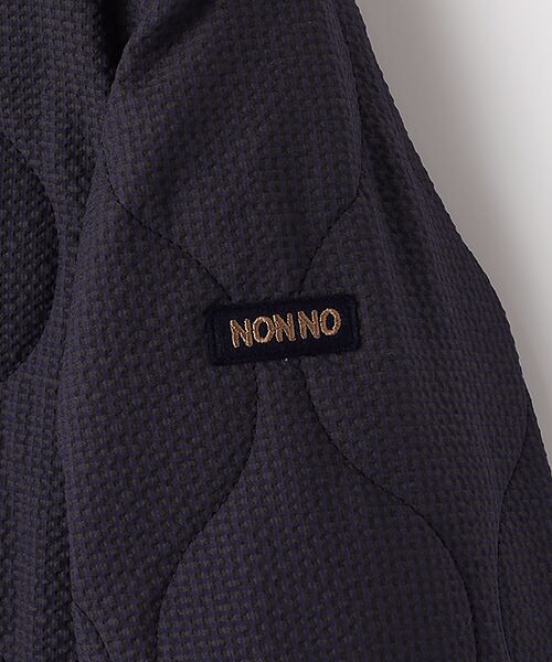 Mademoiselle NON NON / マドモアゼルノンノン ブルゾン | サッカーギンガムサンドノーカラーキルトブルゾン | 詳細2