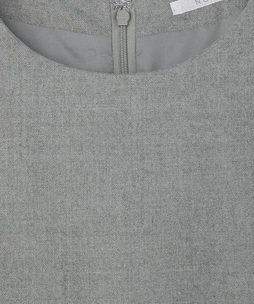 Mademoiselle NON NON / マドモアゼルノンノン ロング・マキシ丈ワンピース | サキソニーストレッチムジ＆グレンチェックジャンパースカート | 詳細1