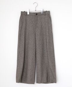 Mademoiselle NON NON / マドモアゼルノンノン スラックス・ドレスパンツ | サキソニーストレッチムジ＆グレンチェックノータックパンツ