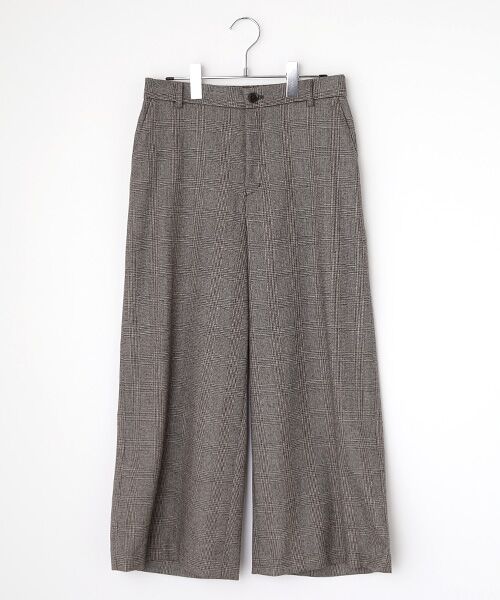Mademoiselle NON NON / マドモアゼルノンノン スラックス・ドレスパンツ | サキソニーストレッチムジ&グレンチェックノータックパンツ(グレンチェック)