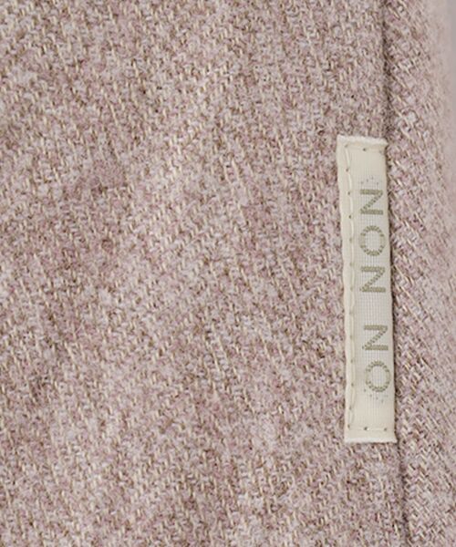 Mademoiselle NON NON / マドモアゼルノンノン ロング・マキシ丈スカート | コットンカラー杢ヘリンボンソフト起毛ピンタックフレアスカート | 詳細6