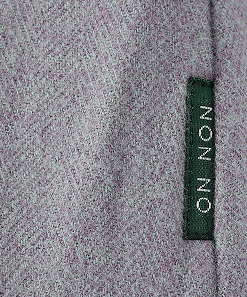 Mademoiselle NON NON / マドモアゼルノンノン ロング・マキシ丈スカート | コットンカラー杢ヘリンボンソフト起毛ピンタックフレアスカート | 詳細7