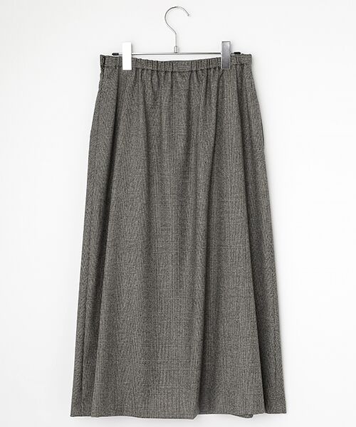 Mademoiselle NON NON / マドモアゼルノンノン ロング・マキシ丈スカート | サキソニーストレッチムジ＆グレンチェックフレアスカート | 詳細4