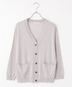 梳毛Vネックカーディガン （カーディガン・ボレロ