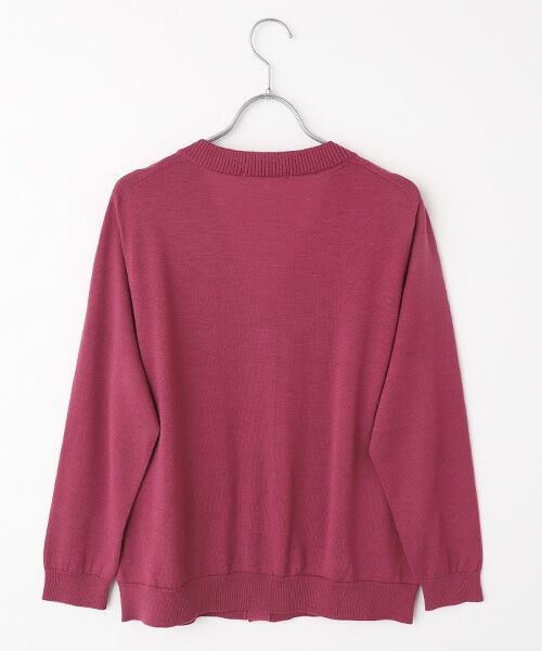 Mademoiselle NON NON / マドモアゼルノンノン カーディガン・ボレロ | 梳毛Vネックカーディガン | 詳細4