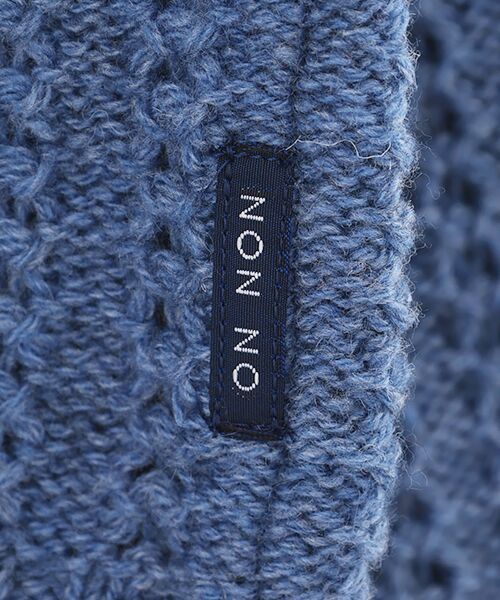 Mademoiselle NON NON / マドモアゼルノンノン カーディガン・ボレロ | 紡毛ウール透かし柄Vネックカーディガン | 詳細6