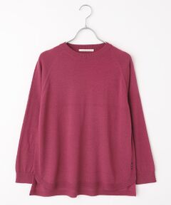 Mademoiselle NON NON / マドモアゼルノンノン ニット・セーター | 梳毛ラグランスリーブニット