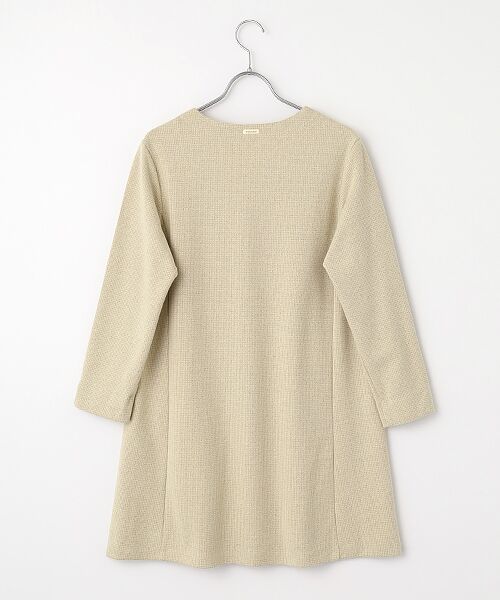 Mademoiselle NON NON / マドモアゼルノンノン チュニック | ダブルジャガードブークレー千鳥柄チュニック | 詳細2