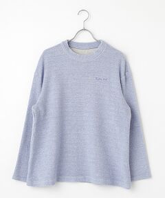 Mademoiselle NON NON / マドモアゼルノンノン スウェット | 吊り風裏毛ミニボトルネックプルオーバー