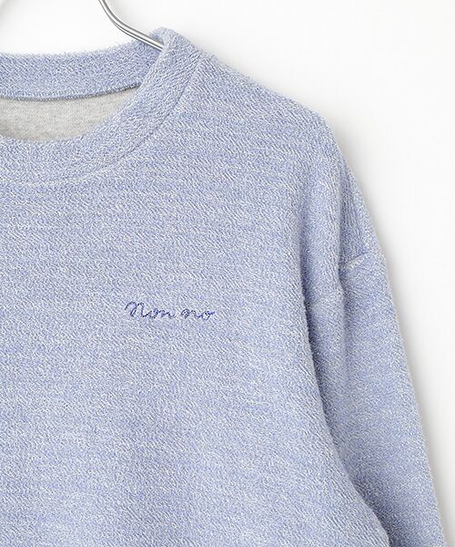 Mademoiselle NON NON / マドモアゼルノンノン スウェット | 吊り風裏毛ミニボトルネックプルオーバー | 詳細4