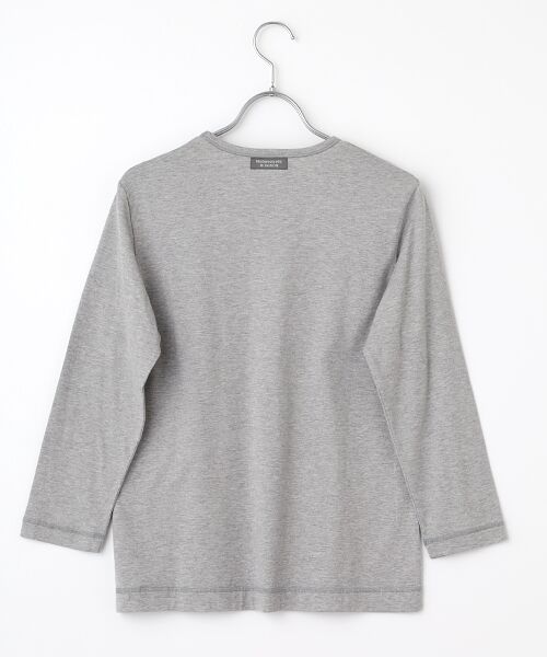 Mademoiselle NON NON / マドモアゼルノンノン Tシャツ | ●定番●タリイ天竺 ロゴプリント8分袖Tシャツ | 詳細5