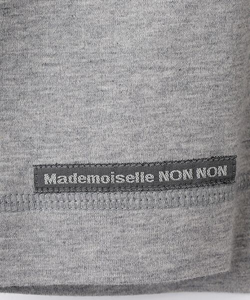 Mademoiselle NON NON / マドモアゼルノンノン Tシャツ | ●定番●タリイ天竺 ロゴプリント8分袖Tシャツ | 詳細8