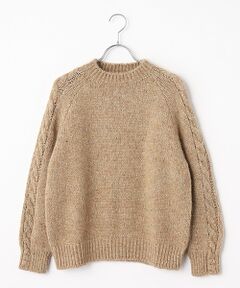 Mademoiselle NON NON / マドモアゼルノンノン ニット・セーター | ローゲージカラフルネップ天竺 モックネックセーター