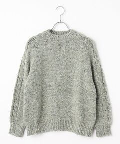 Mademoiselle NON NON / マドモアゼルノンノン ニット・セーター | ローゲージカラフルネップ天竺 モックネックセーター