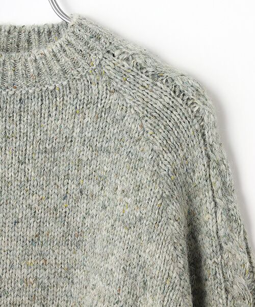 Mademoiselle NON NON / マドモアゼルノンノン ニット・セーター | ローゲージカラフルネップ天竺 モックネックセーター | 詳細3