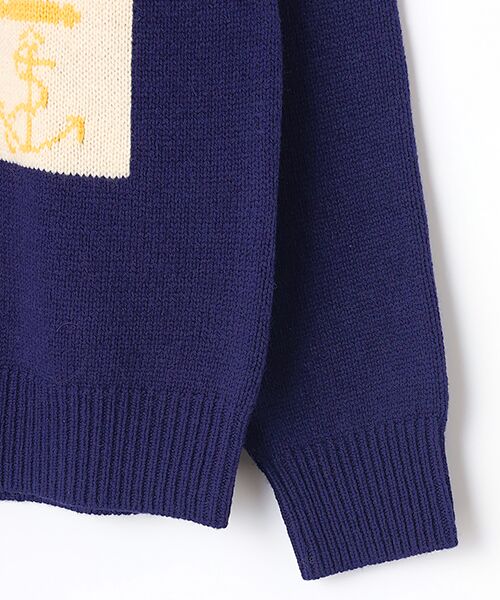 Mademoiselle NON NON / マドモアゼルノンノン ニット・セーター | 多色インターシャ 7Gセーター | 詳細3