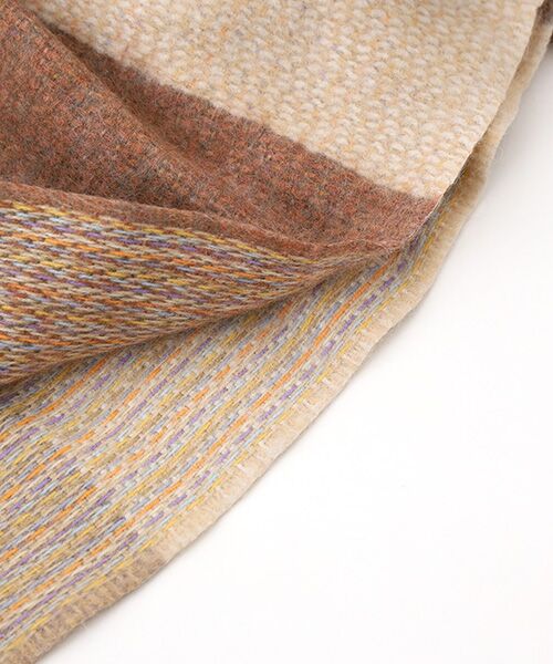 Mademoiselle NON NON / マドモアゼルノンノン マフラー・ショール・スヌード・ストール | シャーリングストライプマフラー | 詳細1