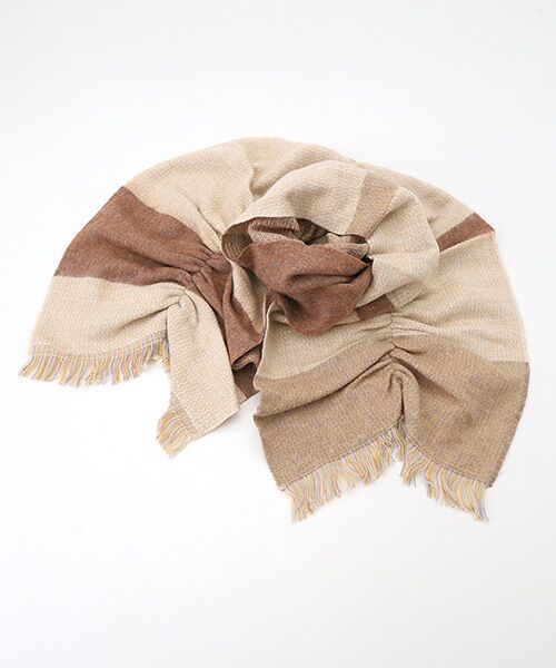 Mademoiselle NON NON / マドモアゼルノンノン マフラー・ショール・スヌード・ストール | シャーリングストライプマフラー | 詳細3