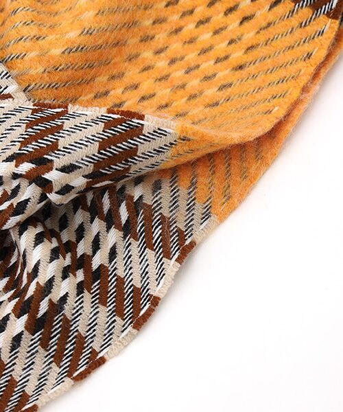 Mademoiselle NON NON / マドモアゼルノンノン マフラー・ショール・スヌード・ストール | シャーリングチェックマフラー | 詳細1