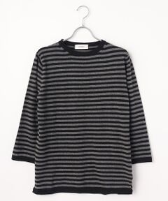 Mademoiselle NON NON / マドモアゼルノンノン ニット・セーター | <REFABRICS>リファブリックス アップサイクルカシミヤボーダーニット