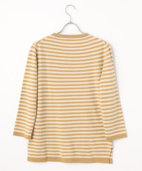 Mademoiselle NON NON / マドモアゼルノンノン ニット・セーター | <REFABRICS>リファブリックス アップサイクルカシミヤボーダーニット | 詳細1