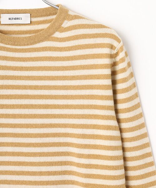 Mademoiselle NON NON / マドモアゼルノンノン ニット・セーター | <REFABRICS>リファブリックス アップサイクルカシミヤボーダーニット | 詳細2