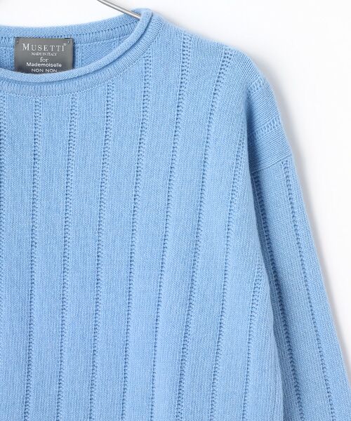 Mademoiselle NON NON / マドモアゼルノンノン ニット・セーター | <MUSETTI>ムゼッティー リブ編ミニットプルオーバー | 詳細3