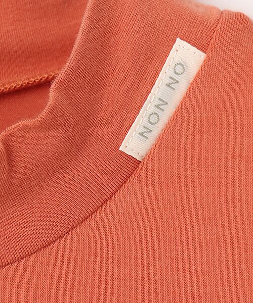 Mademoiselle NON NON / マドモアゼルノンノン カットソー | レナー先染ベア天竺ボーダーハイネックTシャツ【9分袖】 | 詳細1