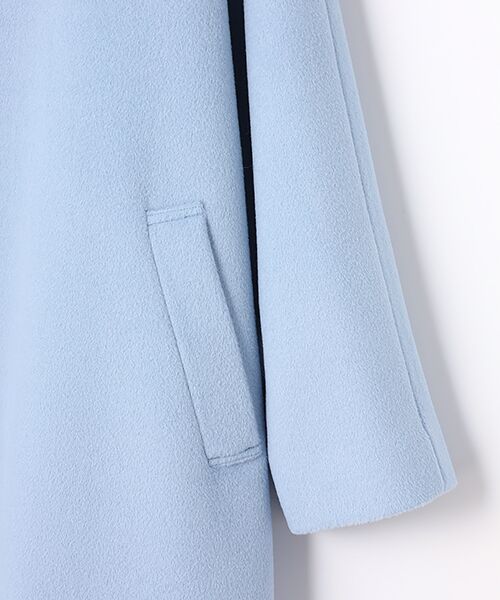 Mademoiselle NON NON / マドモアゼルノンノン ステンカラーコート | ウールアンゴラシャルムビーバー ステンカラーコート | 詳細3