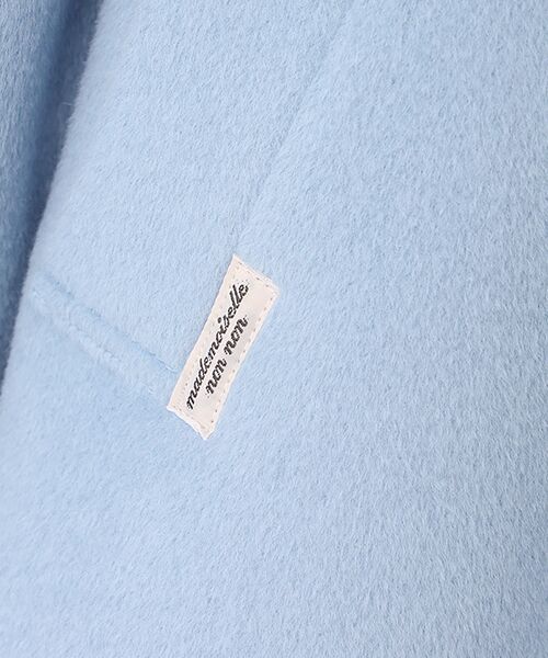Mademoiselle NON NON / マドモアゼルノンノン ステンカラーコート | ウールアンゴラシャルムビーバー ステンカラーコート | 詳細7