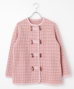 Mademoiselle NON NON / マドモアゼルノンノン ニット・セーター | オージーメリノウール  8Gケーブルニットコート