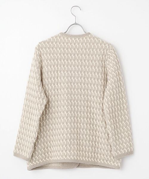 Mademoiselle NON NON / マドモアゼルノンノン ニット・セーター | オージーメリノウール  8Gケーブルニットコート | 詳細1