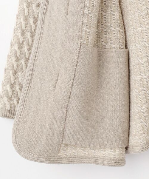 Mademoiselle NON NON / マドモアゼルノンノン ニット・セーター | オージーメリノウール  8Gケーブルニットコート | 詳細4