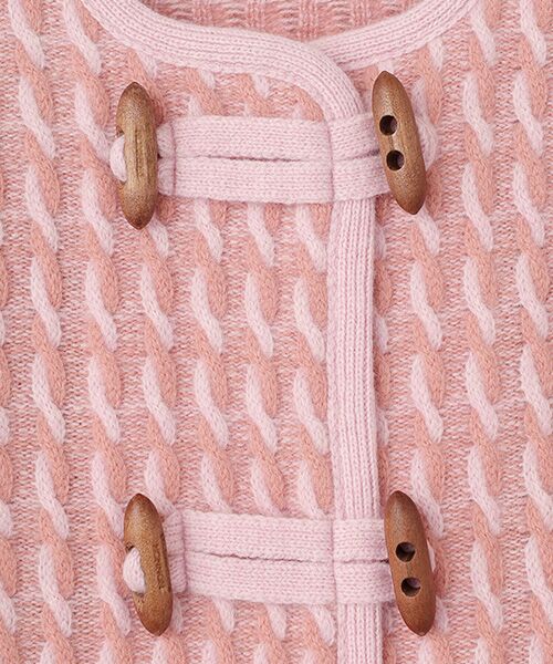 Mademoiselle NON NON / マドモアゼルノンノン ニット・セーター | オージーメリノウール  8Gケーブルニットコート | 詳細6