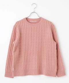 Mademoiselle NON NON / マドモアゼルノンノン ニット・セーター | オージーメリノウール  8Gケーブルセーター