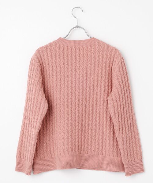 Mademoiselle NON NON / マドモアゼルノンノン ニット・セーター | オージーメリノウール  8Gケーブルセーター | 詳細2