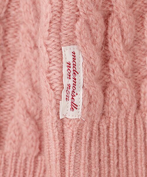 Mademoiselle NON NON / マドモアゼルノンノン ニット・セーター | オージーメリノウール  8Gケーブルセーター | 詳細5