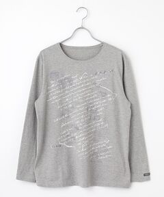 マドモアゼルノンノン　 スパンコール付きＴシャツ マドモアゼルノンノン スパンコール付きTシャツ