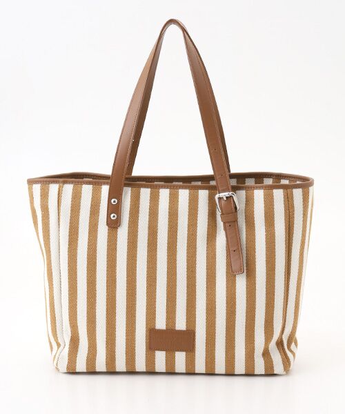 Mademoiselle NON NON / マドモアゼルノンノン トートバッグ | ストライプトートバッグ | 詳細1