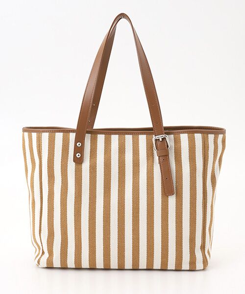 Mademoiselle NON NON / マドモアゼルノンノン トートバッグ | ストライプトートバッグ | 詳細3