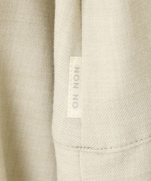 Mademoiselle NON NON / マドモアゼルノンノン ロング・マキシ丈ワンピース | サキソニーストレッチノーカラータックワンピース | 詳細1