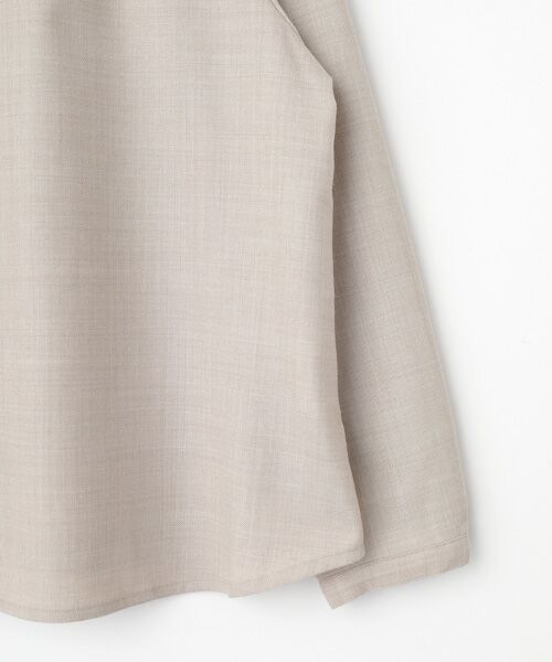 Mademoiselle NON NON / マドモアゼルノンノン シャツ・ブラウス | サキソニーストレッチ ピンタックシャツカラーブラウス | 詳細3