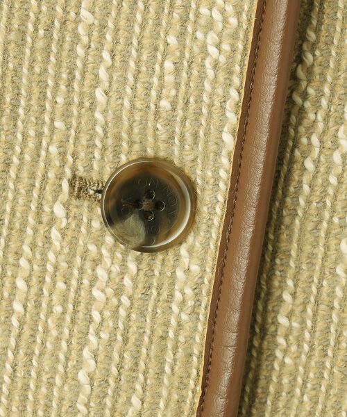 Mademoiselle NON NON / マドモアゼルノンノン ブルゾン | 撚り杢ツィード ノーカラーブルゾン | 詳細1