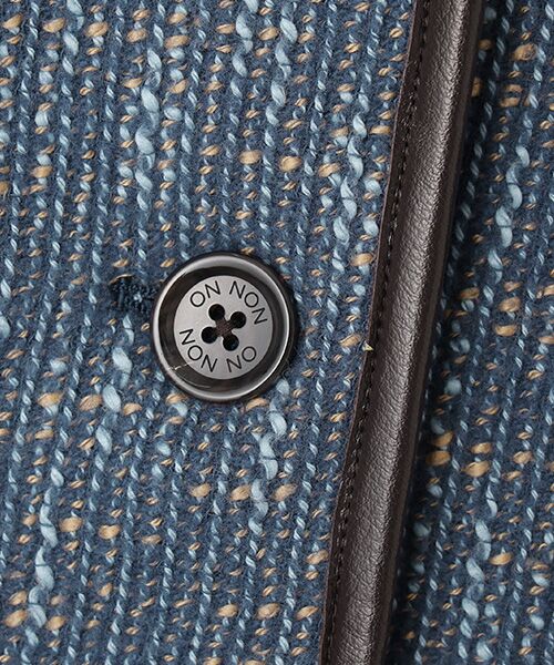 Mademoiselle NON NON / マドモアゼルノンノン ブルゾン | 撚り杢ツィード ノーカラーブルゾン | 詳細2