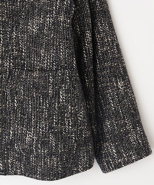 Mademoiselle NON NON / マドモアゼルノンノン ブルゾン | 撚り杢ツィード ノーカラーブルゾン | 詳細5