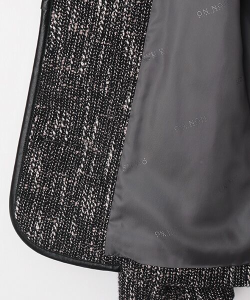 Mademoiselle NON NON / マドモアゼルノンノン ブルゾン | 撚り杢ツィード ノーカラーブルゾン | 詳細6