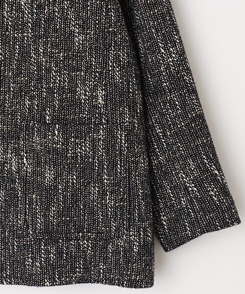 Mademoiselle NON NON / マドモアゼルノンノン ステンカラーコート | 撚り杢 ステンカラーショートコート | 詳細5