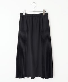 7月末で削除します‼　マドモアゼルノンノン　新品タグ付き綿麻混スカート 2/72×1/24ウールフランネルストレッチムジ&チェック Aライン